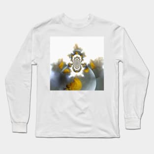 Mirrored round fractal with figure of woman Long Sleeve T-Shirt